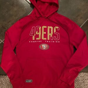 49ers Combine Training Red Hoodie Men’s Small